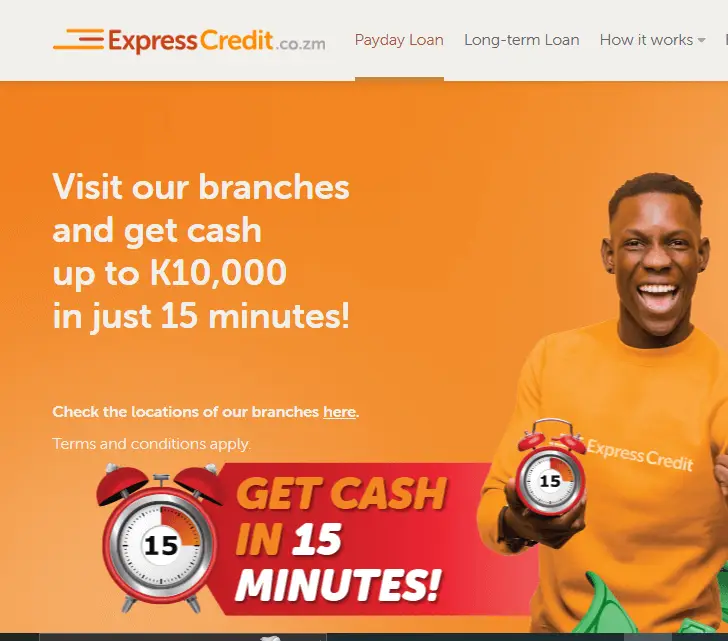 ExpressCredit mobile lending platform providing instant loan services in Zambia