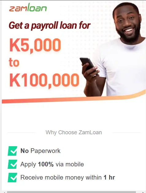 Zamloan mobile lending platform offering accessible financial support for Zambians